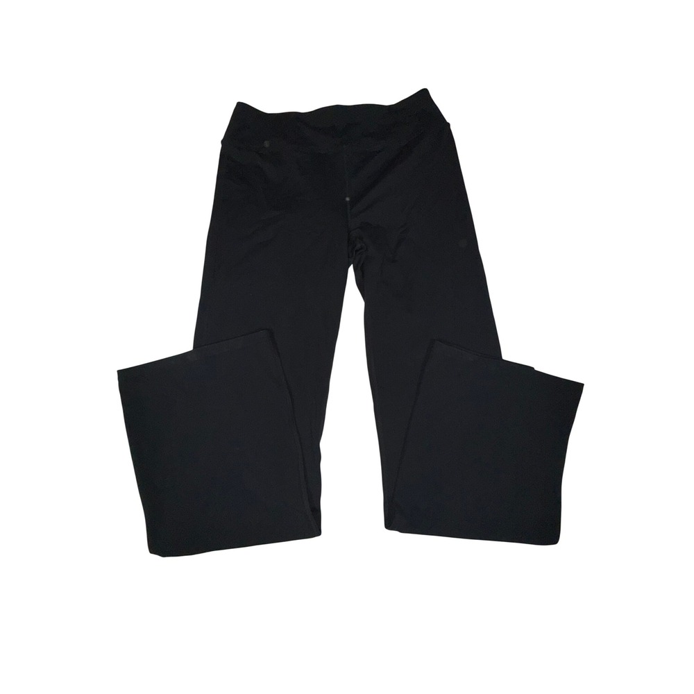 Skechers GO WALK Evolution Flare Pants Womens XL Black High Waist W03PT51 NWT